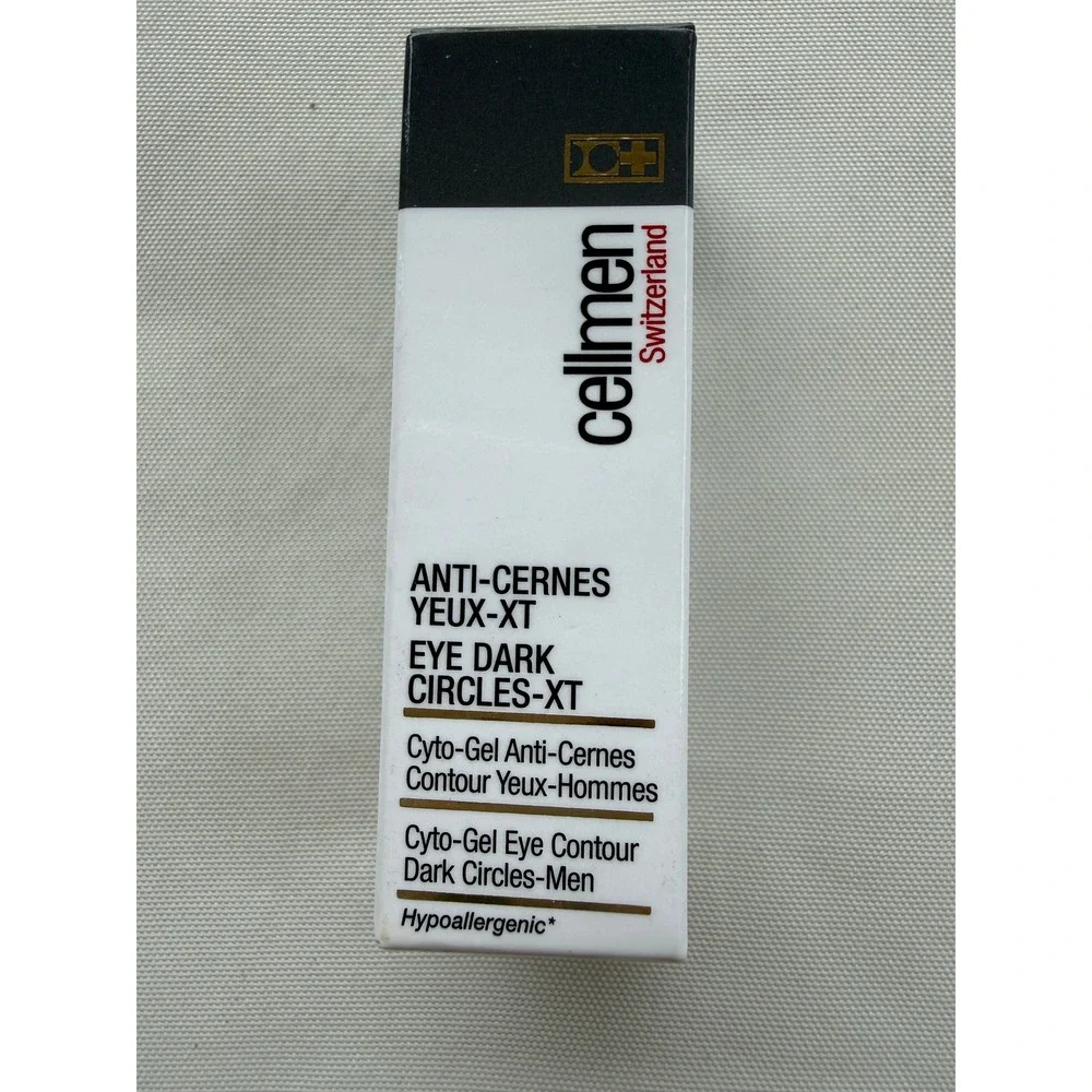 Cellmen Switzerland Eye Dark Circles-XT Cyto-Gel for Men 0.10oz‎ 3ml New in Box